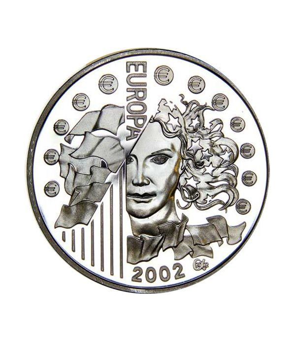 Moneda Francia 1 1/2 euro 2002 Europa  - 4