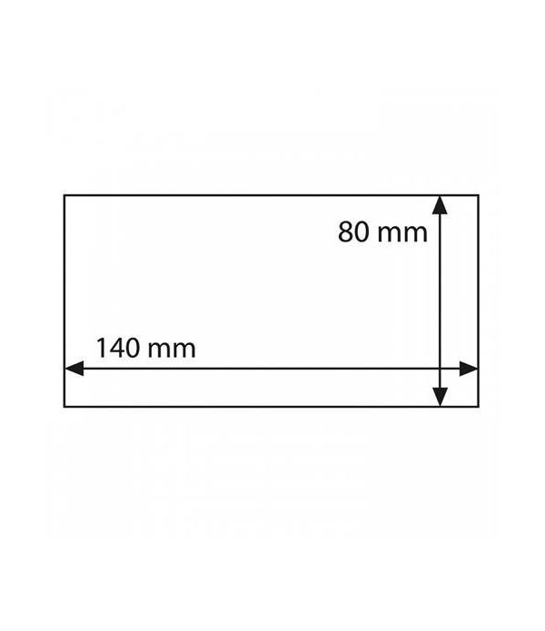 LEUCHTTURM Fundas para billetes BASIC 140. 156X84mm. (50u.).