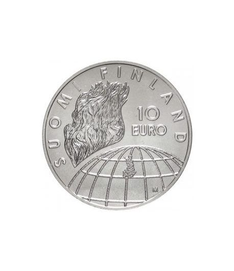 moneda Finlandia 10 Euros 2002 (JJOO Helsinki).