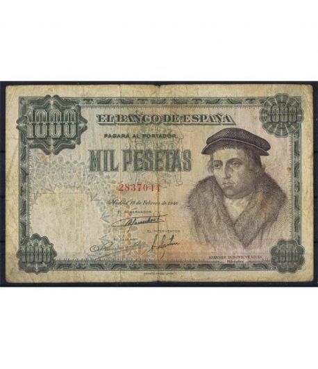 (1946/02/19) Madrid. 1000 Pesetas. MBC-. Serie 2837044