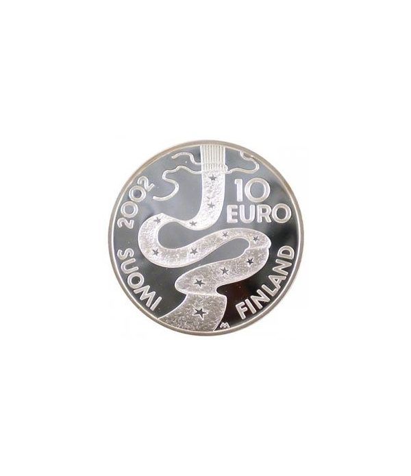 moneda Finlandia 10 Euros 2002 (Elias) (estuche proof)  - 4
