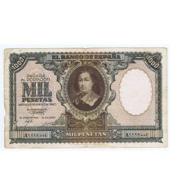 (1940/01/09) Madrid. 1000 Pesetas. MBC. Serie A1538440