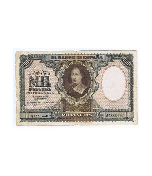 (1940/01/09) Madrid. 1000 Pesetas. MBC. Serie A1538440