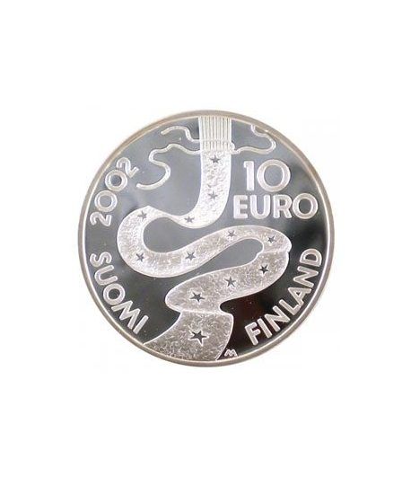 moneda Finlandia 10 Euros 2002 (Elias) (estuche proof)