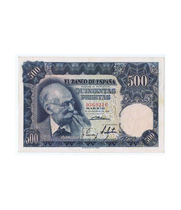 (1951/11/15) Madrid. 500 Pesetas. EBC. Sin Serie 9369216