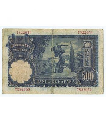 (1951/11/15) Madrid. 500 Pesetas. MBC-. Sin Serie 7822059