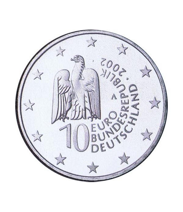 moneda Alemania 10 Euros 2002 A. Isla de los Museos.  - 4