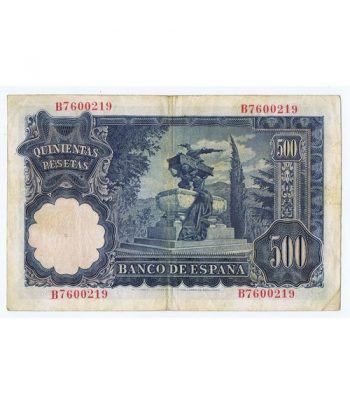 (1951/11/15) Madrid. 500 Pesetas. MBC. Serie B7600219