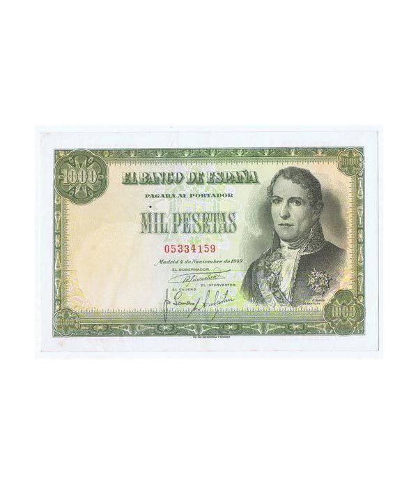 (1949/11/04) Madrid. 1000 Pesetas. EBC. Serie 05334159