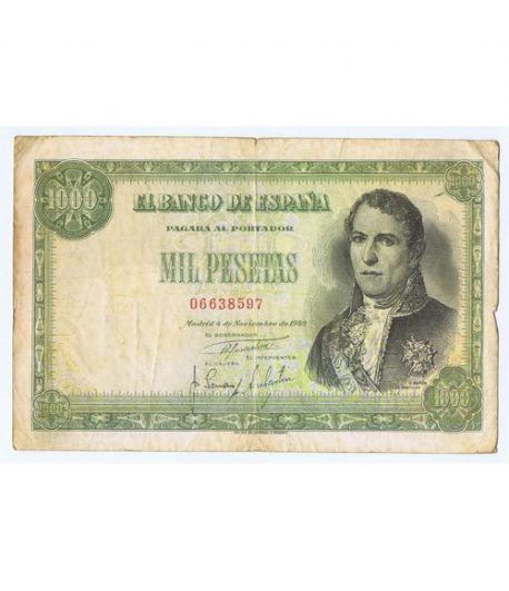 (1949/11/04) Madrid. 1000 Pesetas. MBC-. Serie 06638597