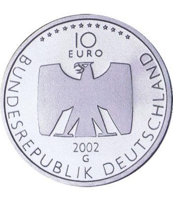 moneda Alemania 10 Euros 2002 G. 50 Años televisión