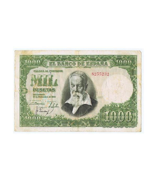 (1951/12/31) Madrid. 1000 Pesetas. MBC. Sin serie 8255232