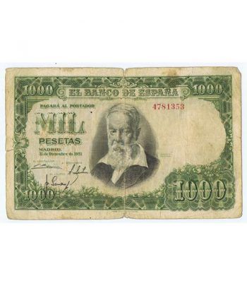 (1951/12/31) Madrid. 1000 Pesetas. BC. Sin serie 4781353