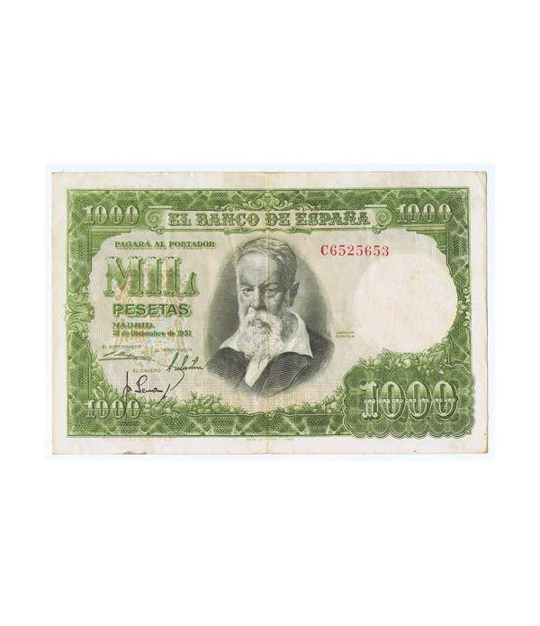 (1951/12/31) Madrid. 1000 Pesetas. EBC. Serie C6525653