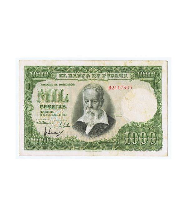 (1951/12/31) Madrid. 1000 Pesetas. MBC+. Serie B2117865