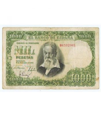 (1951/12/31) Madrid. 1000 Pesetas. MBC. Serie B6532905