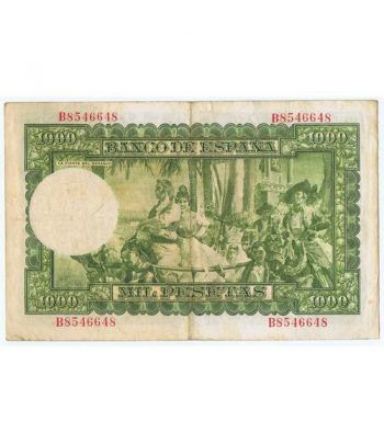 (1951/12/31) Madrid. 1000 Pesetas. MBC. Serie B8546648