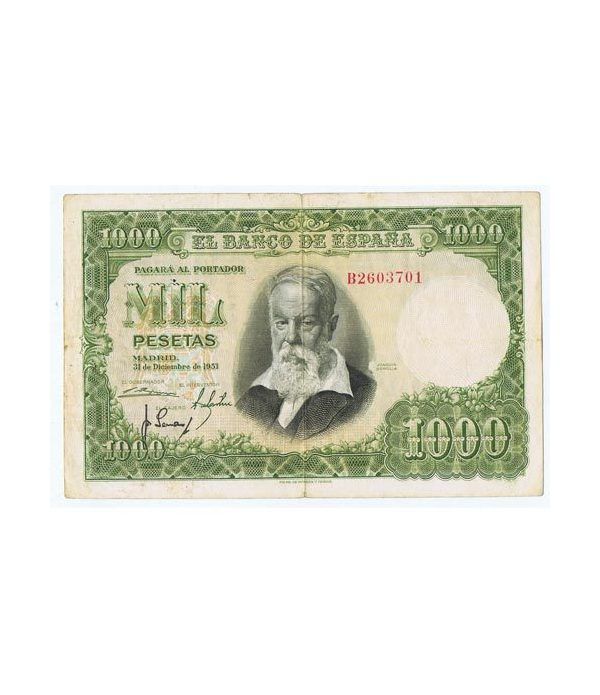 (1951/12/31) Madrid. 1000 Pesetas. MBC. Serie B2603701