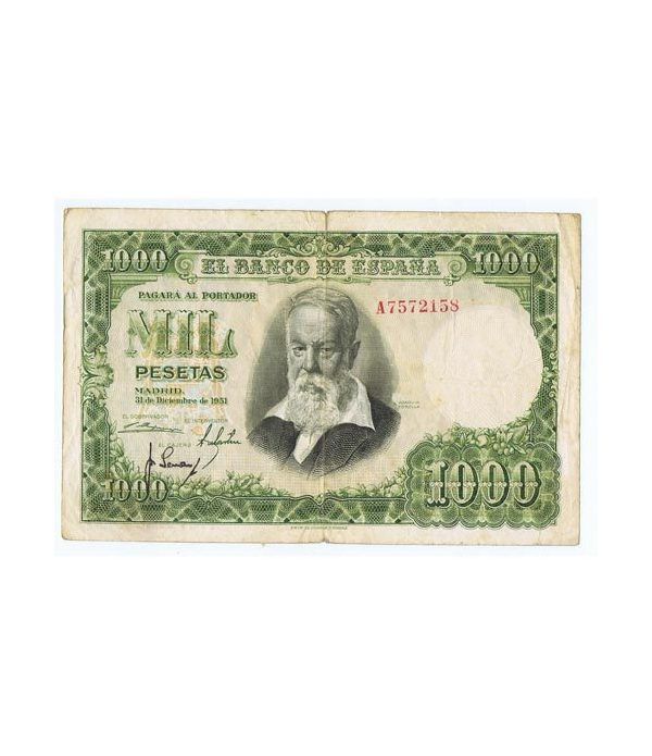 (1951/12/31) Madrid. 1000 Pesetas. MBC. Serie A7572158