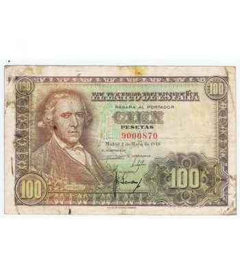 (1948/05/02) Madrid. 100 Pesetas. MBC-. Sin Serie 9000870