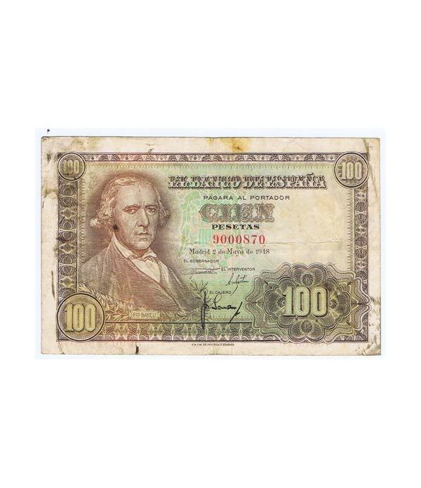 (1948/05/02) Madrid. 100 Pesetas. MBC-. Sin Serie 9000870