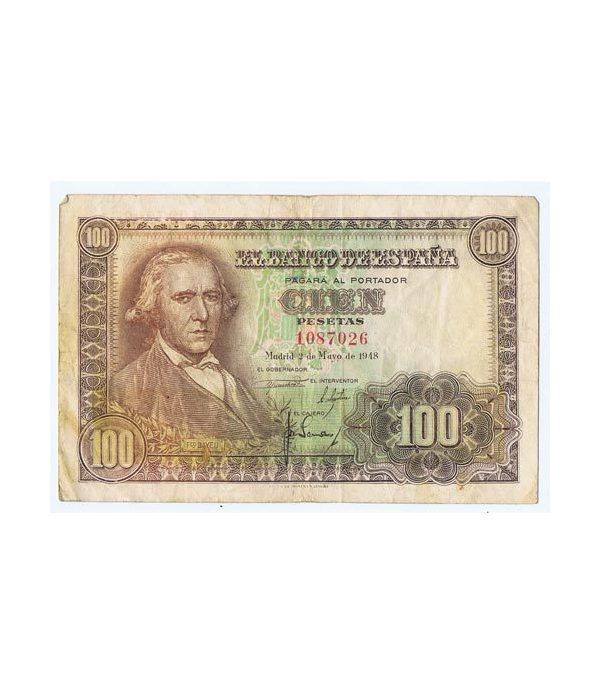 (1948/05/02) Madrid. 100 Pesetas. MBC. Sin Serie 1087026