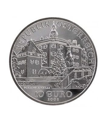 moneda Austria 10 Euros 2002 (Castillo de Ambras)