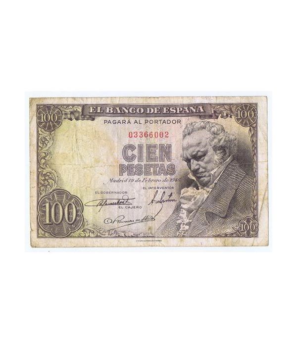 (1946/02/19) Madrid. 100 Pesetas. MBC-. Sin Serie 003366002