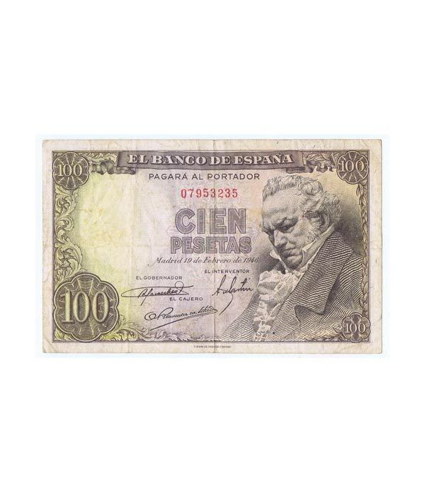 (1946/02/19) Madrid. 100 Pesetas. MBC. Sin Serie 07953235