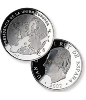 Moneda 2002 Presidencia Unión Europea. 10 euros. Plata.  - 2