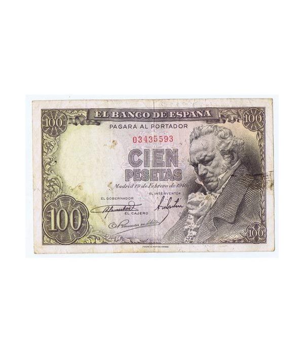 (1946/02/19) Madrid. 100 Pesetas. MBC. Sin Serie 03435593