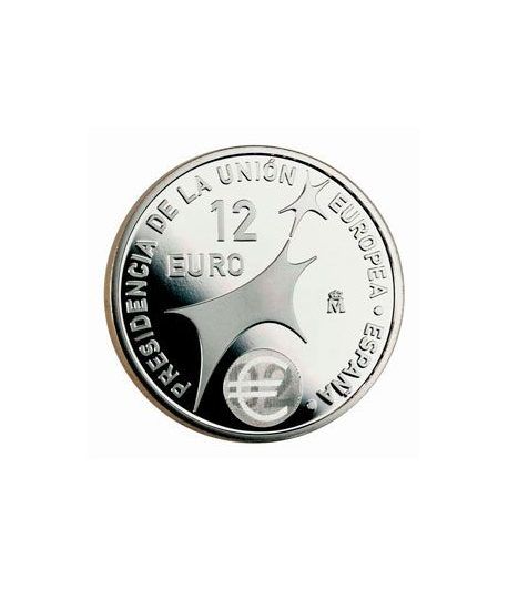 Moneda conmemorativa 12 euros 2002.