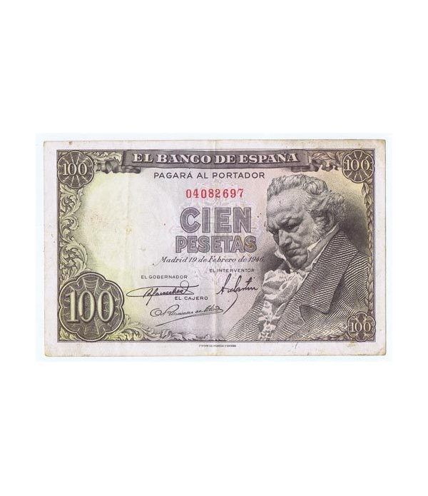 (1946/02/19) Madrid. 100 Pesetas. MBC. Sin Serie 04082697