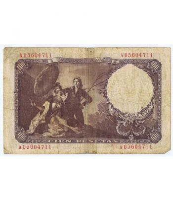 (1946/02/19) Madrid. 100 Pesetas. BC. Serie A05604711