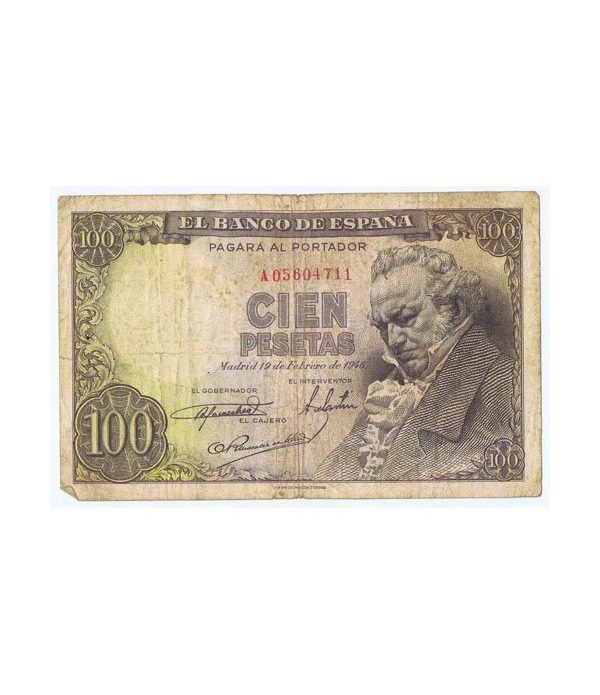 (1946/02/19) Madrid. 100 Pesetas. BC. Serie A05604711