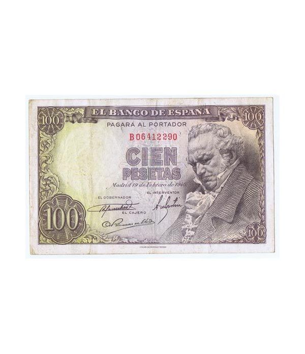 (1946/02/19) Madrid. 100 Pesetas. MBC-. Serie B06412290