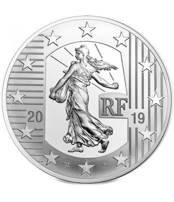 Francia 10€ 2019 La Semeuse. Franco Germinal. Plata