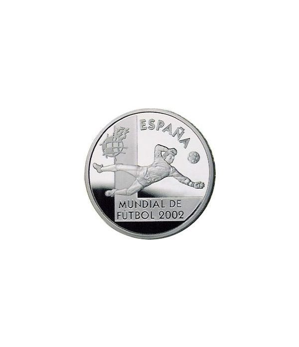 Moneda 2002 Futbol. Portero. 10 euros. Plata.  - 2