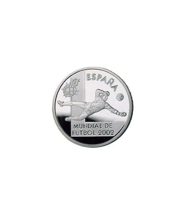 Moneda 2002 Futbol. Portero. 10 euros. Plata.