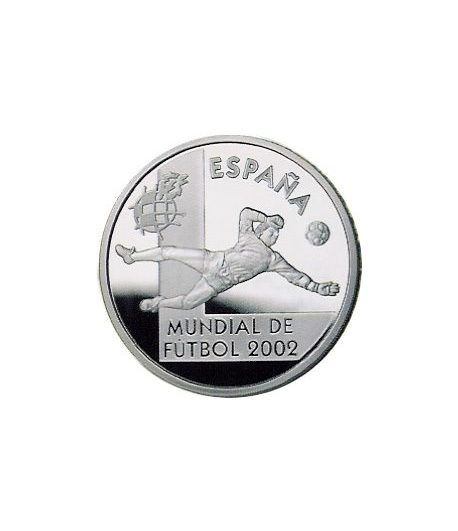 Moneda 2002 Futbol. Portero. 10 euros. Plata.
