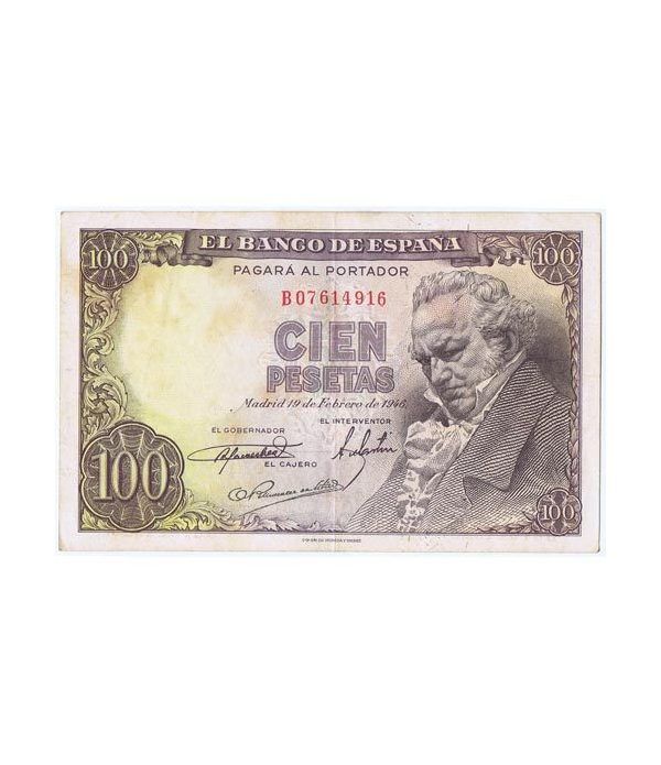 (1946/02/19) Madrid. 100 Pesetas. MBC-. Serie B07614916