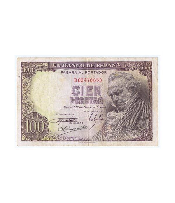 (1946/02/19) Madrid. 100 Pesetas. MBC-. Serie B03476633