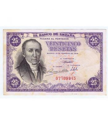 (1946/02/19) Madrid. 25 Pesetas. MBC+ Sin Serie 07709945