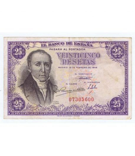 (1946/02/19) Madrid. 25 Pesetas. MBC+ Sin Serie 07305600