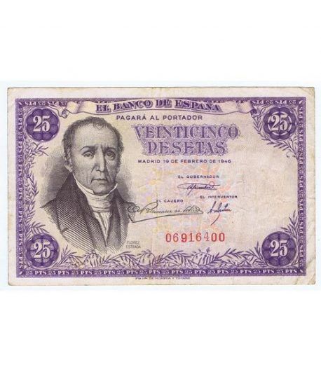 (1946/02/19) Madrid. 25 Pesetas. MBC+ Sin Serie 06916400