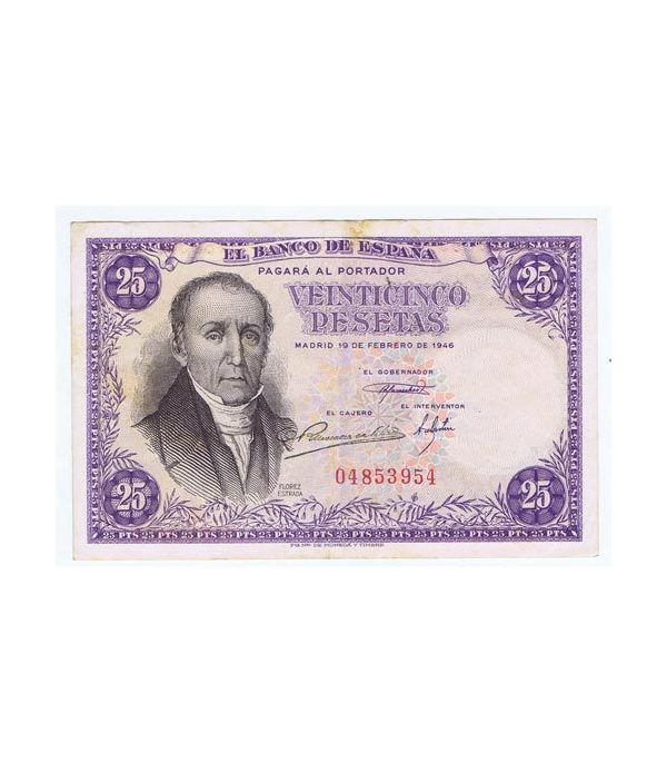 (1946/02/19) Madrid. 25 Pesetas. MBC+ Sin Serie 04853954