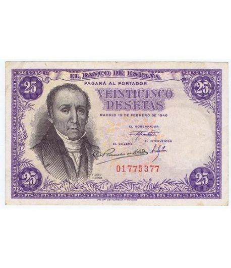 (1946/02/19) Madrid. 25 Pesetas. MBC+ Sin Serie 01775377