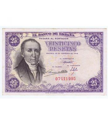 (1946/02/19) Madrid. 25 Pesetas. MBC+ Sin Serie 07411995