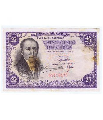 (1946/02/19) Madrid. 25 Pesetas. MBC Sin Serie 04716136