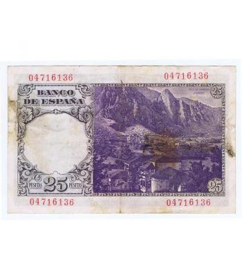 (1946/02/19) Madrid. 25 Pesetas. MBC Sin Serie 04716136